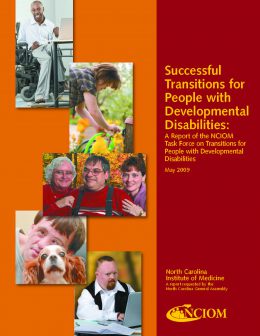 Cover Report: Successful Transitions for People with Developmental Disabilities
