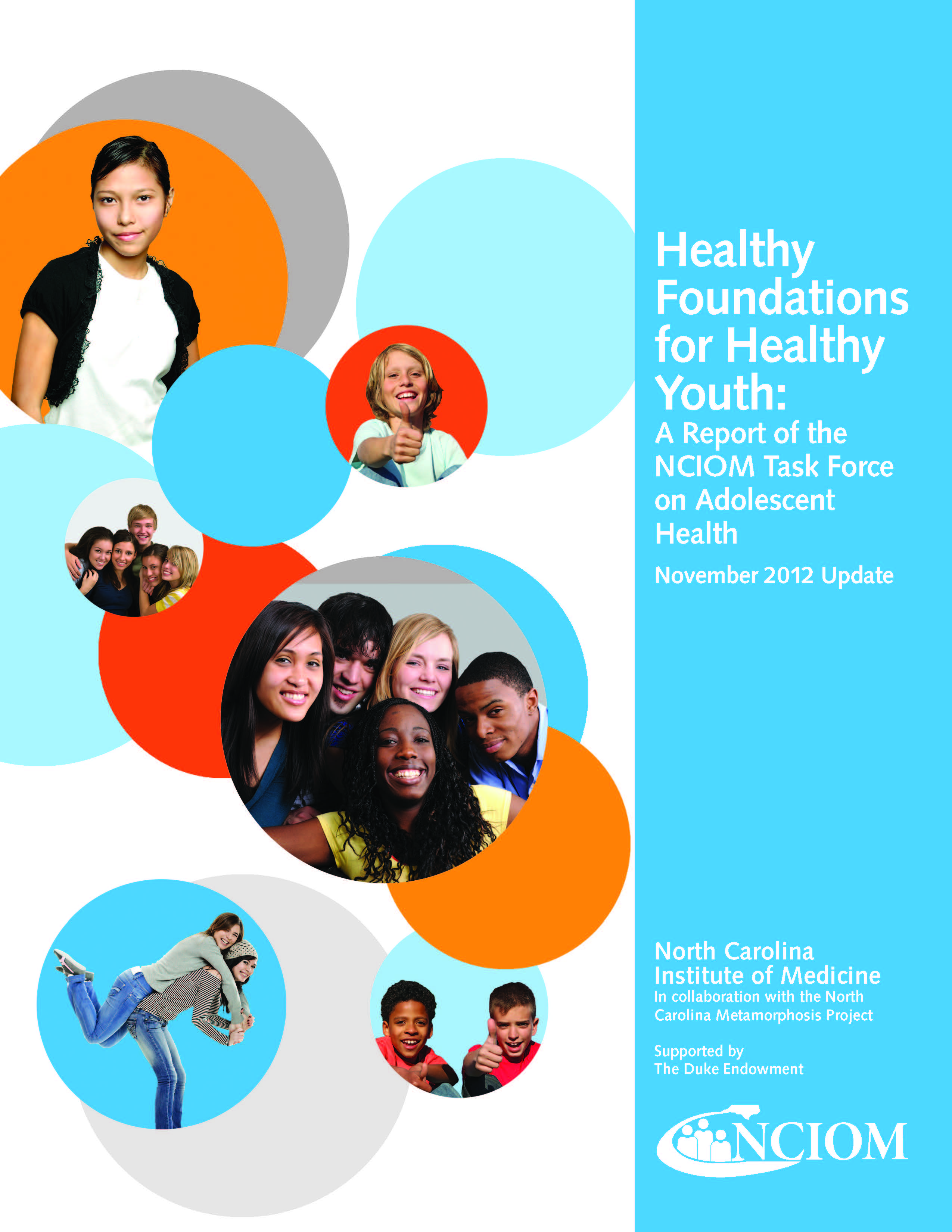 Report Cover: Healthy Foundations for Healthy Youth