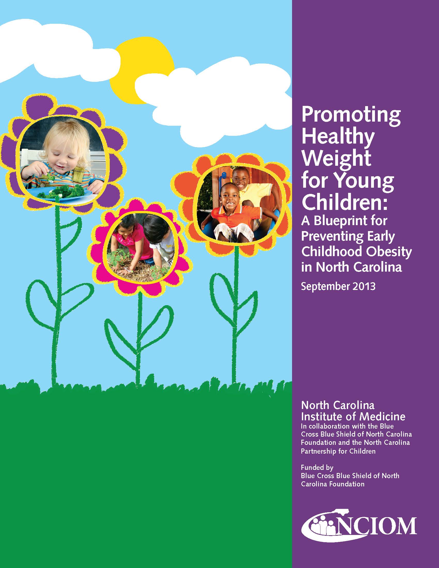 Report Cover: Promoting Healthy Weight for Young Children