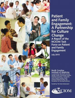 Report Cover: Patient and Family Engagement, a Partnership for Culture Change