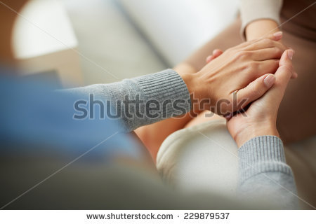 Clasped hands